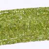 Natural Green Peridot Smooth Tyre Beads Strand Length 14 Inches and Size 4mm to 5mm approx.